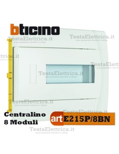 Centralino per cassette incasso 8 moduli din  E215P/8BN Bticino 