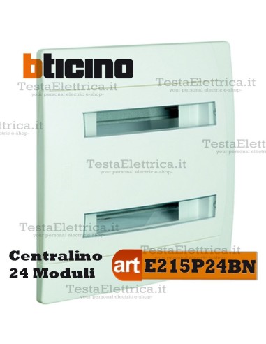 Centralino per cassette incasso 24 moduli din  E215P24BN Bticino 