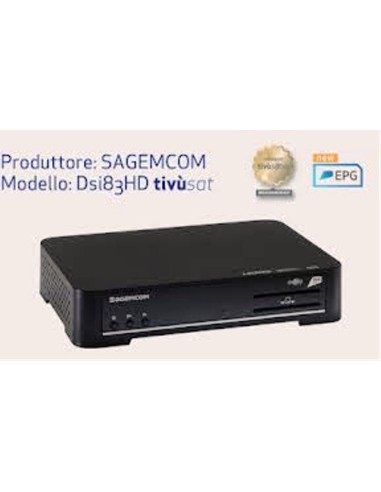 Decoder TIVù SAT FULL HD lettore di scheda Sagemcom