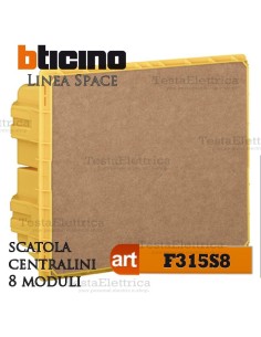 Scatola  F315S8  incasso per centralini 8 moduli linea Space Bticino 