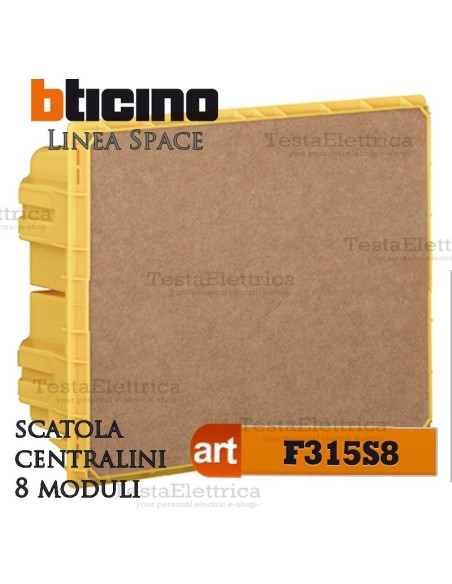 Scatola  F315S8  incasso per centralini 8 moduli linea Space Bticino 