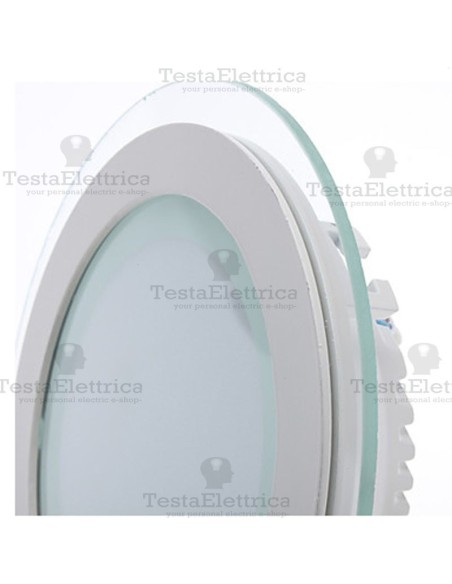 Faretto Led da incasso 24w tondo bordo vetro Dgk