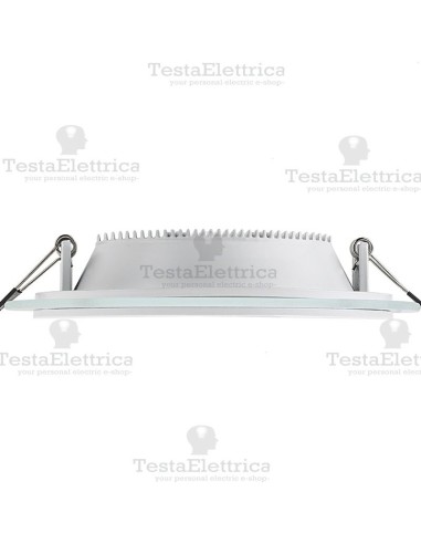 Faretto Led da incasso 24w tondo bordo vetro Dgk
