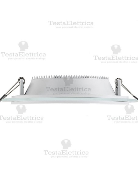 Faretto Led da incasso 24w tondo bordo vetro Dgk
