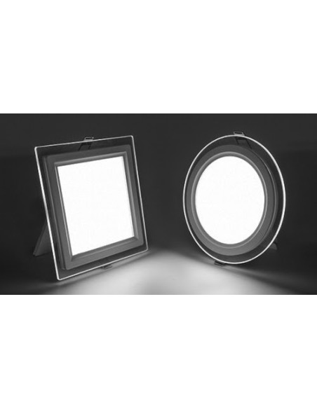 Faretto Led da incasso 24w tondo bordo vetro Dgk