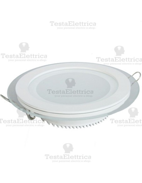 Faretto Led da incasso 24w tondo bordo vetro Dgk