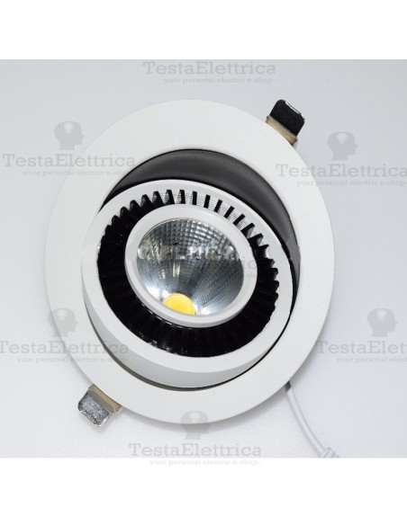 Faretto Led da incasso orientabile 90° 7w Dgk