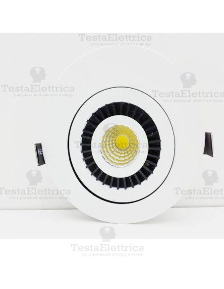 Faretto Led da incasso orientabile 90° 7w Dgk