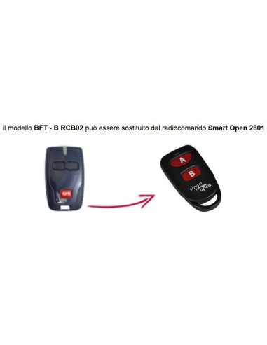 Telecomando compatibile Bft Smart Open 2801 Gbs 