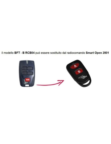 Telecomando compatibile Bft Smart Open 2801 Gbs 