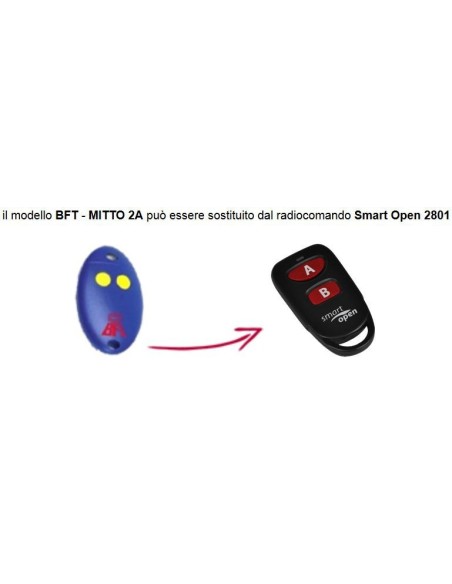 Telecomando compatibile Bft Smart Open 2801 Gbs 