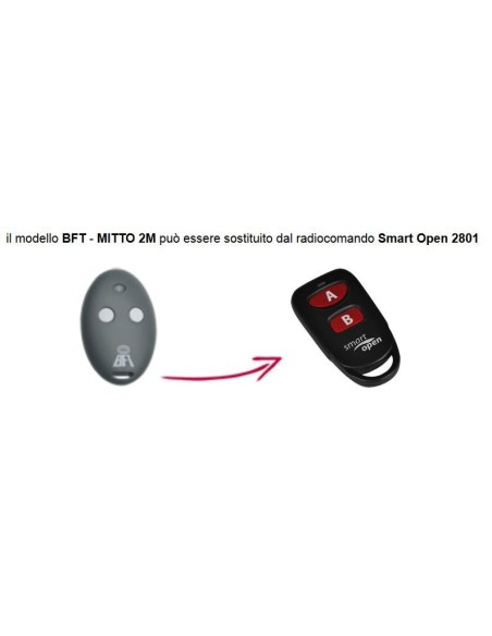 Telecomando compatibile Bft Smart Open 2801 Gbs 
