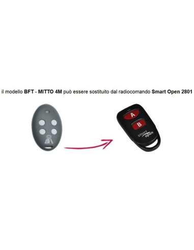 Telecomando compatibile Bft Smart Open 2801 Gbs 