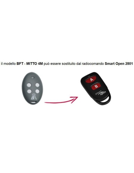 Telecomando compatibile Bft Smart Open 2801 Gbs 