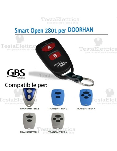 Telecomando compatibile Dea Smart Open 2801 Gbs 
