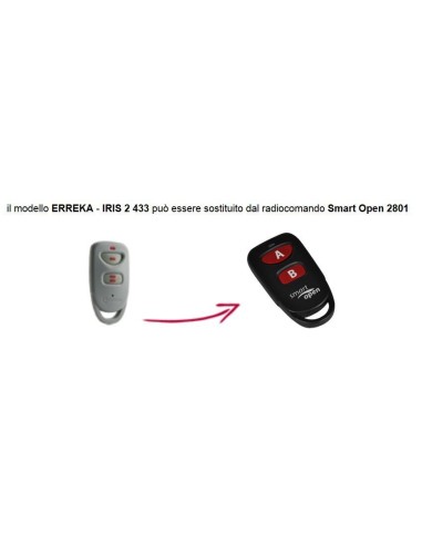 Telecomando compatibile Doorhan Smart Open 2801 Gbs 