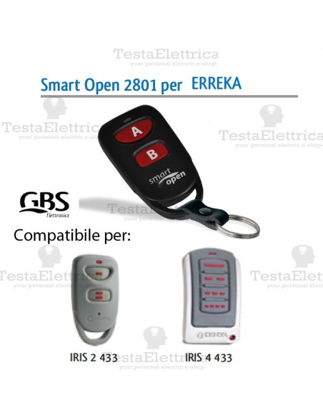 Telecomando compatibile Doorhan Smart Open 2801 Gbs 