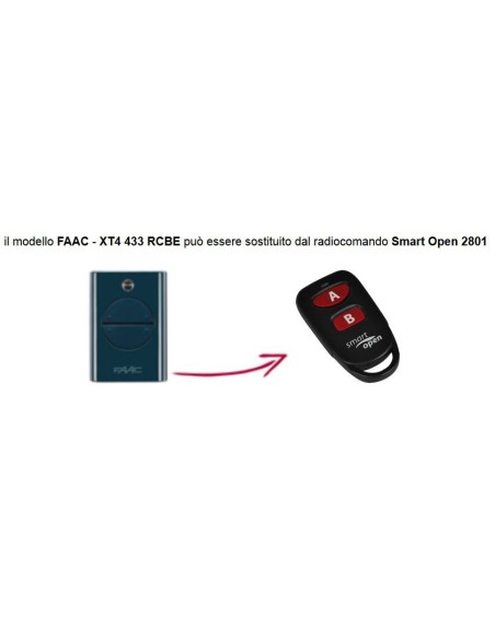 Telecomando compatibile Erreka Smart Open 2801 Gbs 