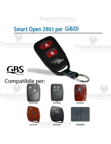 Telecomando compatibile Faak Smart Open 2801 Gbs 