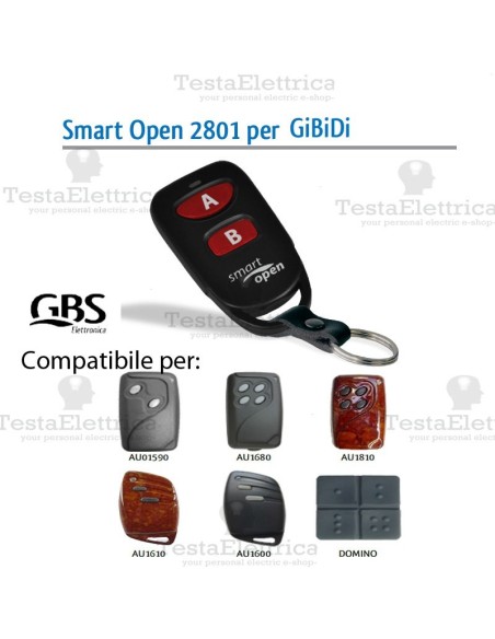Telecomando compatibile Faak Smart Open 2801 Gbs 