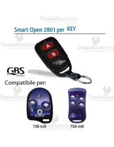 Telecomando compatibile GiBiDi Smart Open 2801 Gbs 