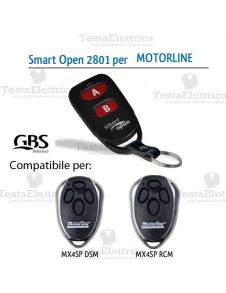 Telecomando compatibile Key Smart Open 2801 Gbs 