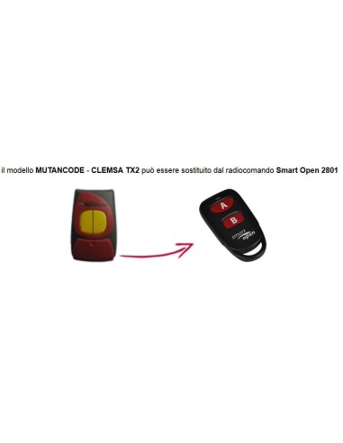 Telecomando compatibile Motorline Smart Open 2801 Gbs 