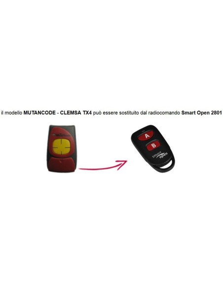 Telecomando compatibile Motorline Smart Open 2801 Gbs 