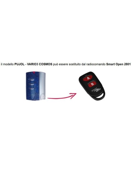 Telecomando compatibile Nice Smart Open 2801 Gbs 