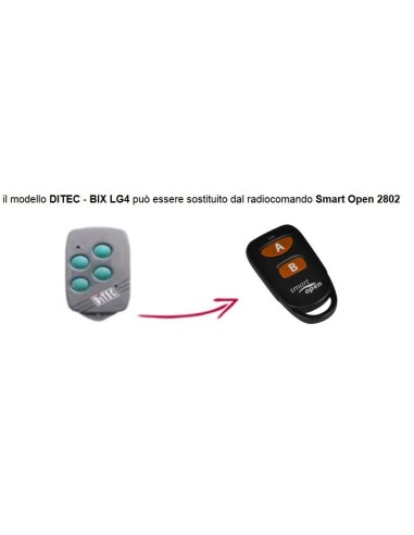 Telecomando compatibile VDS smart Open 2801 Gbs 