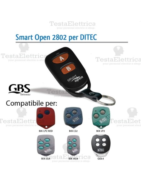 Telecomando compatibile VDS smart Open 2801 Gbs 