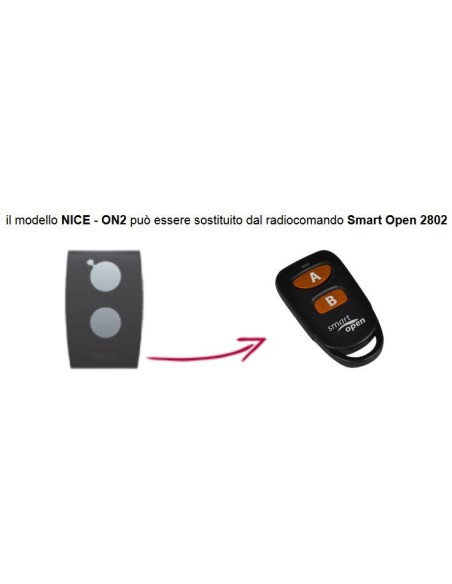 Telecomando compatibile NICE smart Open 2802 Gbs 
