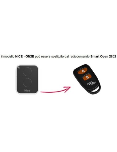 Telecomando compatibile NICE smart Open 2802 Gbs 