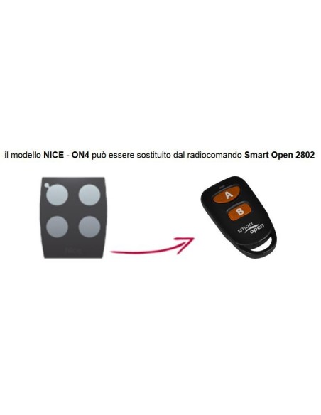 Telecomando compatibile NICE smart Open 2802 Gbs 