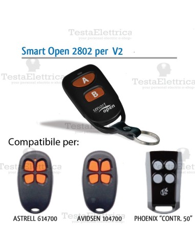 Telecomando compatibile NICE smart Open 2802 Gbs 