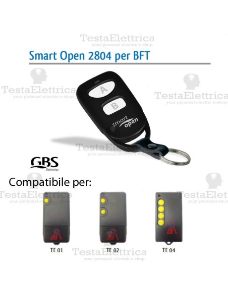Telecomando compatibile BFT smart Open 2804 Gbs 