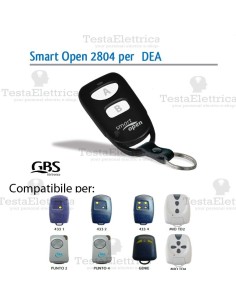 Telecomando compatibile CAME smart Open 2804 Gbs 