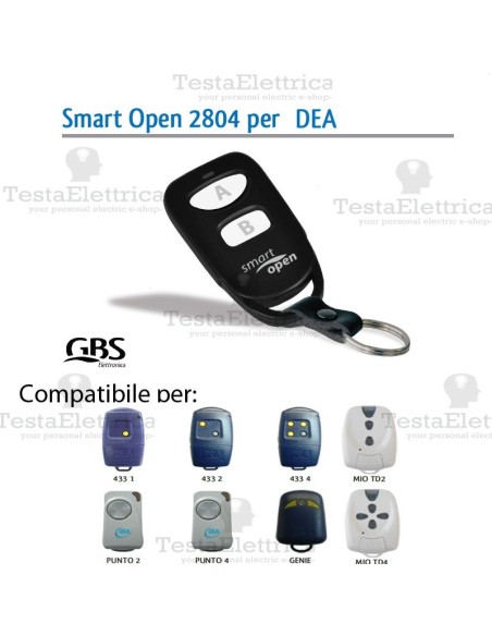 Telecomando compatibile CAME smart Open 2804 Gbs 