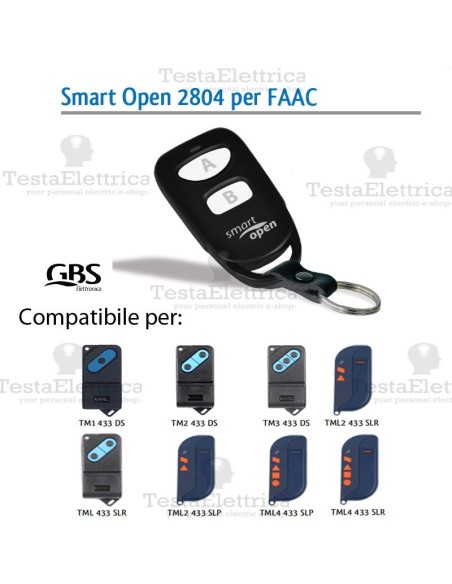 Telecomando compatibile DEA smart Open 2804 Gbs 