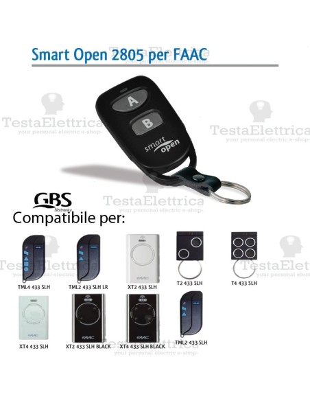 Telecomando compatibile KEY smart Open 2804 Gbs 