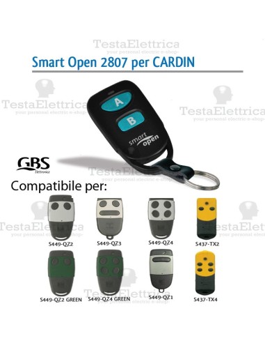 Telecomando compatibile FAAC  smart Open 2806 Gbs 