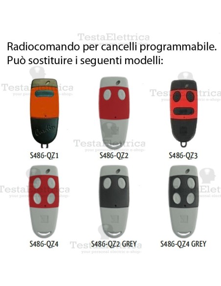 Telecomando compatibile Cardin smart Open 2807 Gbs 