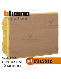 Scatola  F315S12  incasso per centralini 12 moduli linea Space Bticino 