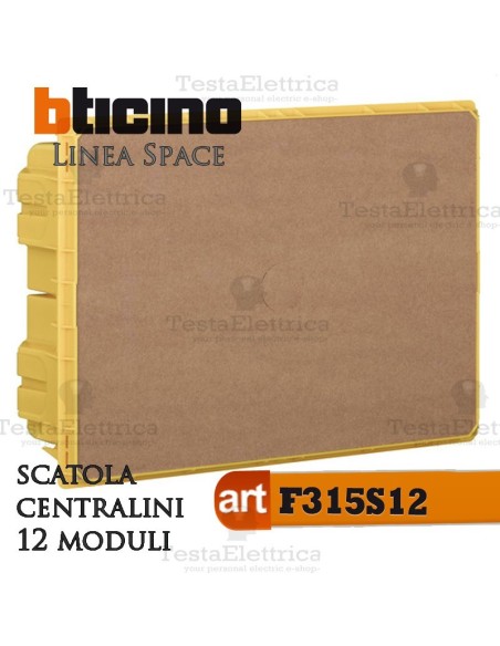 Scatola  F315S12  incasso per centralini 12 moduli linea Space Bticino 