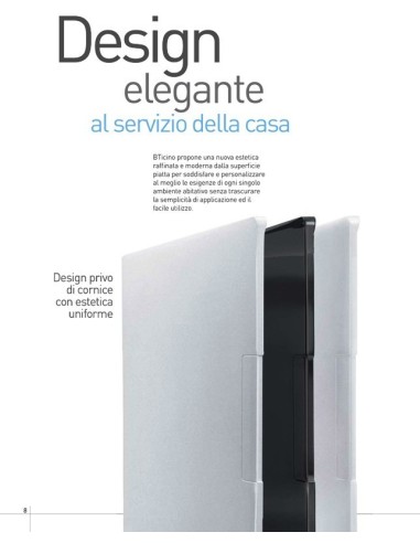 Centralino serie Space  Bianco F315PB8  8 moduli din per cassette incasso Bticino 