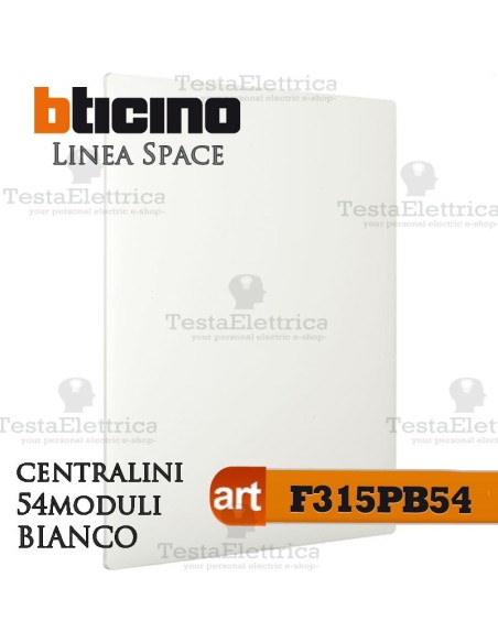 Centralino serie Space  Bianco F315PB54 54 moduli din per cassette incasso Bticino 