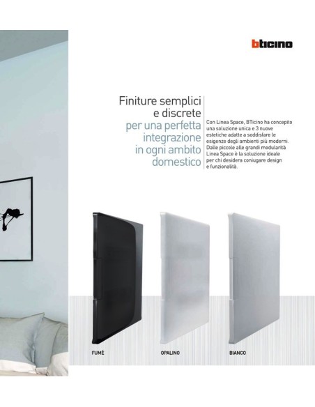 Centralino serie Space  Bianco F315PB8  8 moduli din per cassette incasso Bticino 