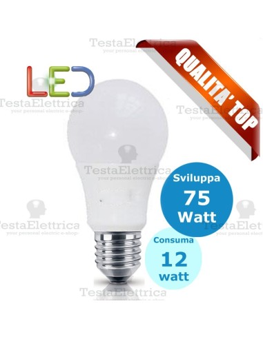 Lampadina a led  goccia 12 Watt E27 Rosalight