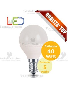 Lampadina a led  mini goccia 5 Watt E14 Rosalight 2