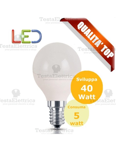 Lampadina a led  mini goccia 5 Watt E14 Rosalight